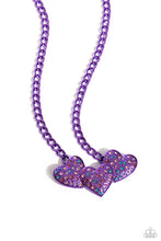 Load image into Gallery viewer, Paparazzi Low-Key Lovestruck - Purple Necklace
