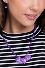 Load image into Gallery viewer, Paparazzi Low-Key Lovestruck - Purple Necklace