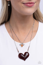 Load image into Gallery viewer, Paparazzi Heart-Racing Recognition - Brown Necklace