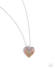 Load image into Gallery viewer, Paparazzi Hallucinatory Hearts - Orange Necklace