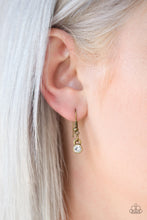 Load image into Gallery viewer, Paparazzi The Imperfectionist - Brass Rhinestone Necklace