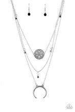 Load image into Gallery viewer, Lunar Lotus - Black and Silver Necklace Paparazzi