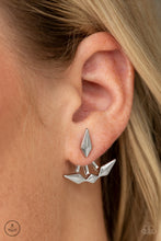 Load image into Gallery viewer, Metal Origami - Silver Earring