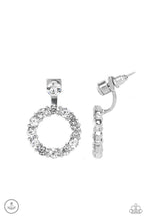 Load image into Gallery viewer, Paparazzi Diamond Halo - White Rhinestone Earring