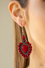 Load image into Gallery viewer, Paparazzi The LIONESS Den - Red Earring