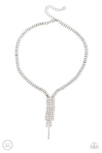 Load image into Gallery viewer, Paparazzi Double The Diva - White Rhinestone Necklace