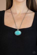 Load image into Gallery viewer, Sedimentary Colors - Blue Turquoise Necklace Paparazzi