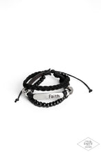 Load image into Gallery viewer, Paparazzi Let Faith Be Your Guide - Black Urban Bracelet