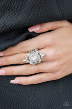 Load image into Gallery viewer, Mega Stardom - White Rhinestone Ring Paparazzi