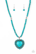 Load image into Gallery viewer, A Heart Of Stone - Blue Stone Necklace Paparazzi