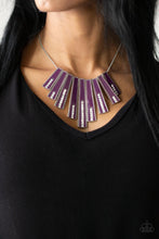 Load image into Gallery viewer, FAN-tastically Deco - Purple Necklace Paparazzi