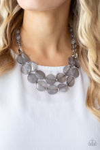 Load image into Gallery viewer, Paparazzi Beach Day Demure - Silver Acrylic Necklace