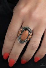 Load image into Gallery viewer, Rustler Road - Brown Stone Ring Paparazzi