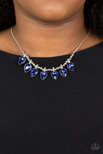 Load image into Gallery viewer, Paparazzi Crown Jewel Couture - Blue Rhinestone Necklace