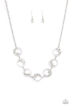 Load image into Gallery viewer, Paparazzi Blissfully Bubbly - White Rhinestone Necklace