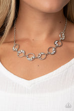 Load image into Gallery viewer, Paparazzi Blissfully Bubbly - White Rhinestone Necklace