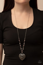 Load image into Gallery viewer, Doting Devotion - Pink Heart Necklace Paparazzi