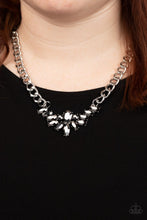 Load image into Gallery viewer, Come at Me - Silver Hematite Necklace Paparazzi