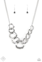 Load image into Gallery viewer, Bombshell Bling - Silver Hematite Necklace Paparazzi