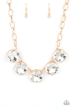 Load image into Gallery viewer, Paparazzi Limelight Luxury - Gold Rhinestone Necklace
