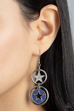 Load image into Gallery viewer, Paparazzi Liberty and SPARKLE for All - Blue Star Earring