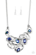 Load image into Gallery viewer, Paparazzi Warp Speed - Blue Rhinestone Necklace