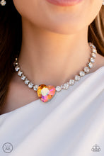 Load image into Gallery viewer, Paparazzi Heart in My Throat - Orange Necklace