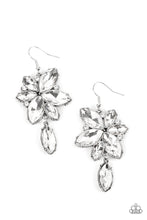 Load image into Gallery viewer, Paparazzi Radiant Retrospection - White Rhinestone Earring