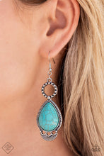 Load image into Gallery viewer, Paparazzi River Cruzin’ - Turquoise Earring