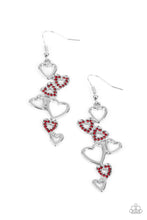 Load image into Gallery viewer, Paparazzi Sweetheart Serenade - Red Earring