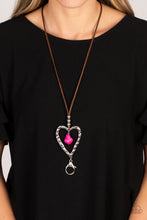Load image into Gallery viewer, Paparazzi Santa Fe Sweetheart - Pink Stone Necklace
