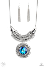 Load image into Gallery viewer, Paparazzi Excalibur Extravagance - Blue Necklace