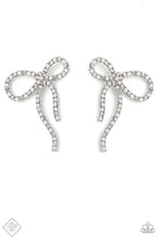 Load image into Gallery viewer, Paparazzi Deluxe Duet - White Rhinestone Earring