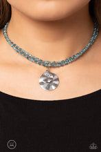 Load image into Gallery viewer, Paparazzi Compacted Cosmos - Blue Choker Necklace