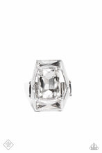 Load image into Gallery viewer, Paparazzi Right As CHAIN - White Rhinestone Ring