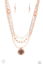 Load image into Gallery viewer, Paparazzi Lotus Luxury - Rose Gold Necklace