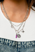 Load image into Gallery viewer, Paparazzi table Navigator - Purple Necklace
