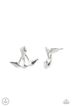 Load image into Gallery viewer, Metal Origami - Silver Earring