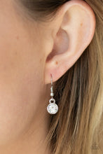 Load image into Gallery viewer, BLESS YOUR HEART - RED AND WHITE RHINESTONE HEART SILVER PENDANT NECKLACE - PAPARAZZI