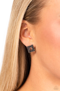 Paparazzi Times Square Scandalous - Black Earring