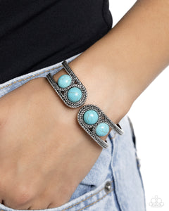 Paparazzi Desert Myth - Turquoise Bracelet