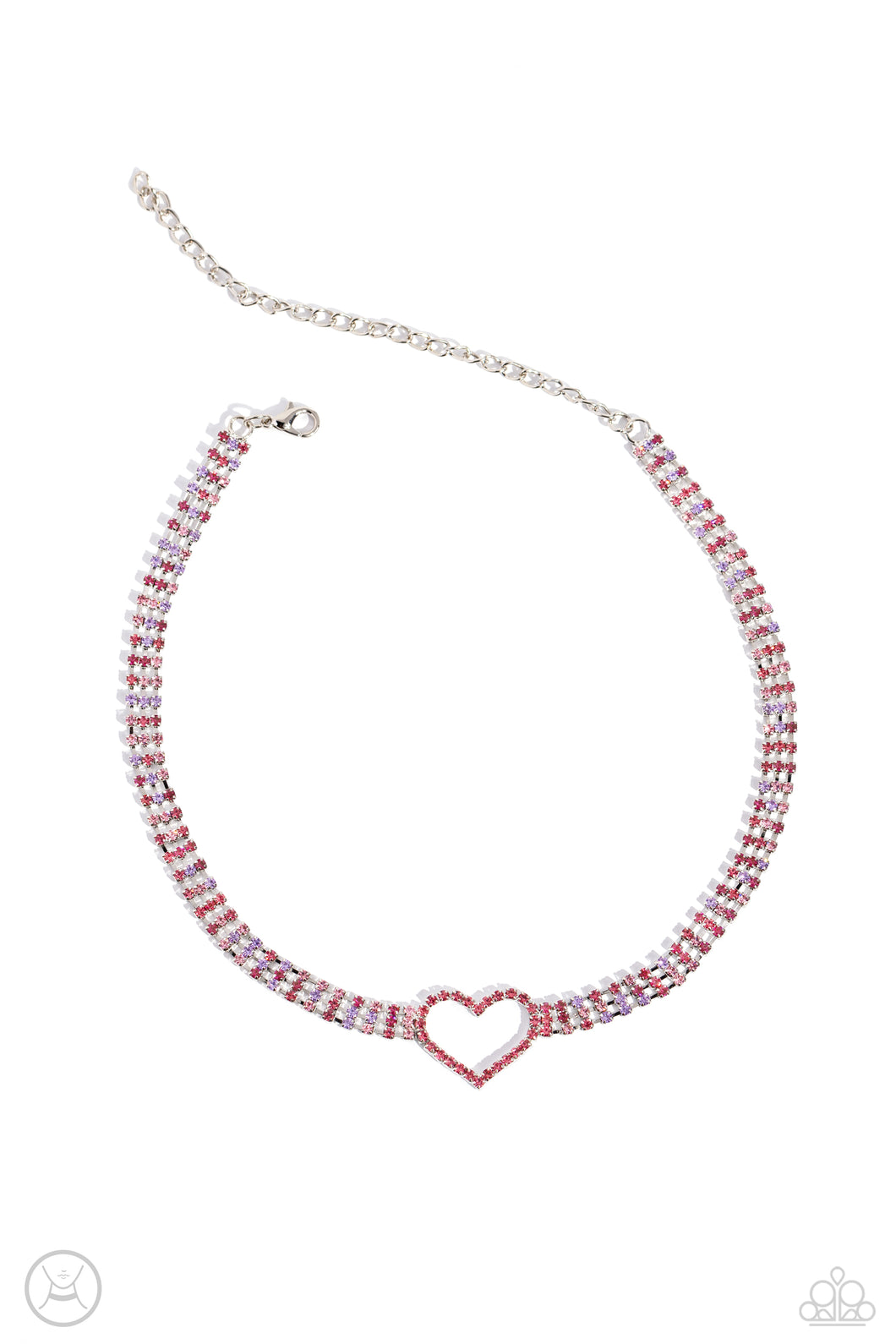 Paparazzi Rows of Romance - Pink Necklace