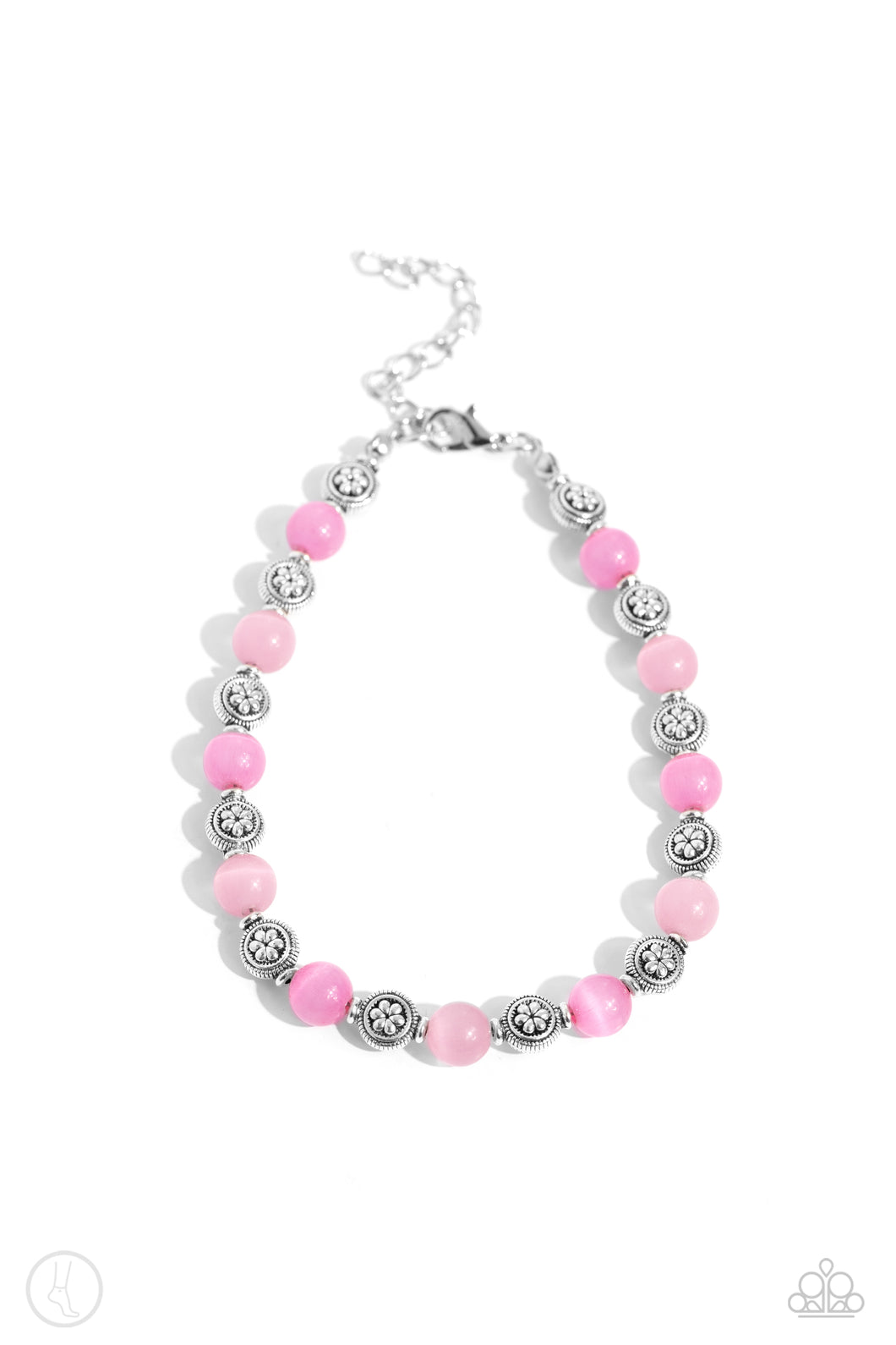 Paparazzi Beachy Bouquet - Pink Anklet