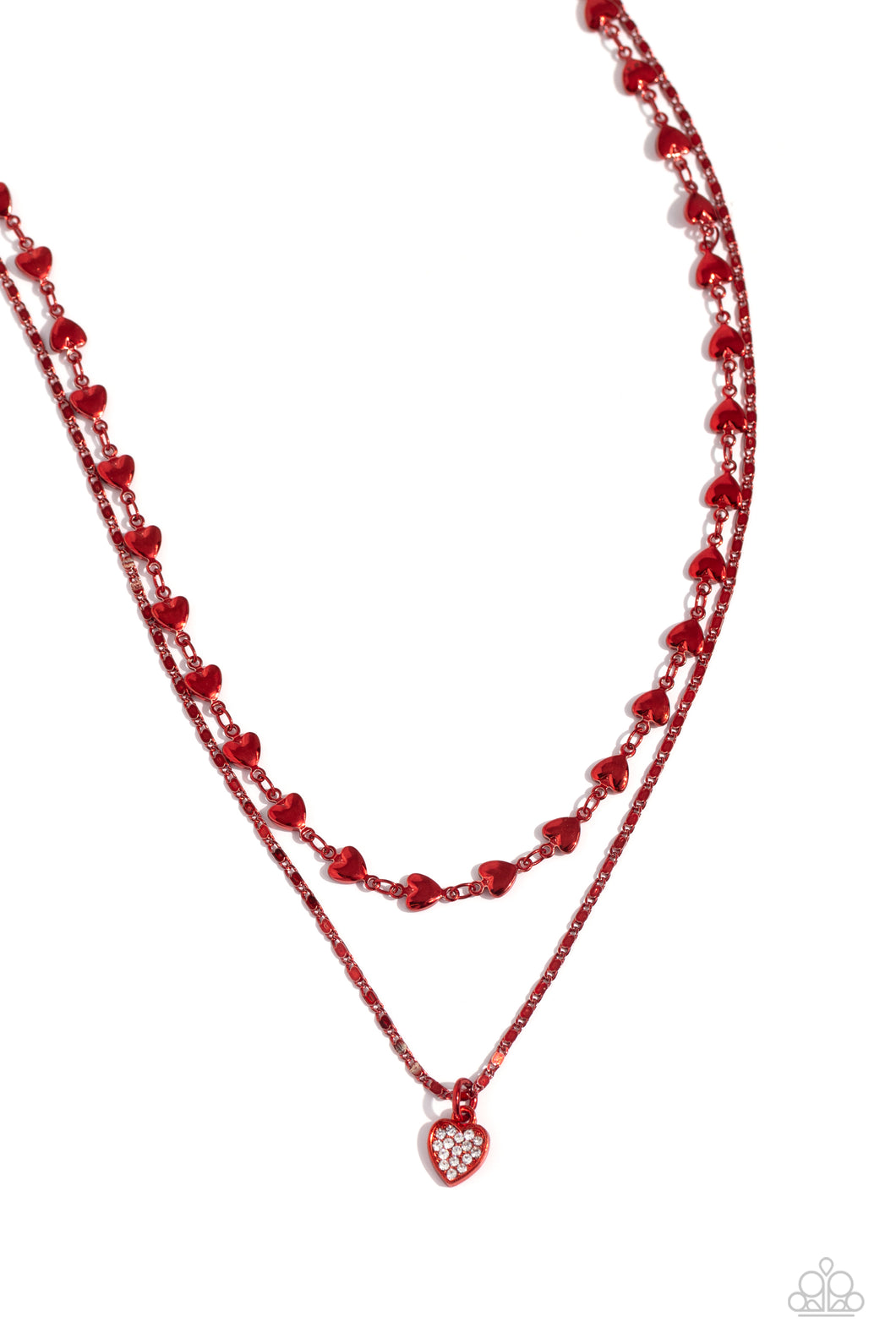 Paparazzi Cupid Combo - Red Necklace