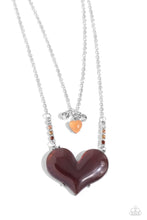 Load image into Gallery viewer, Paparazzi Heart-Racing Recognition - Brown Necklace
