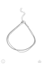 Load image into Gallery viewer, Paparazzi Glistening Gauge - Silver Anklet
