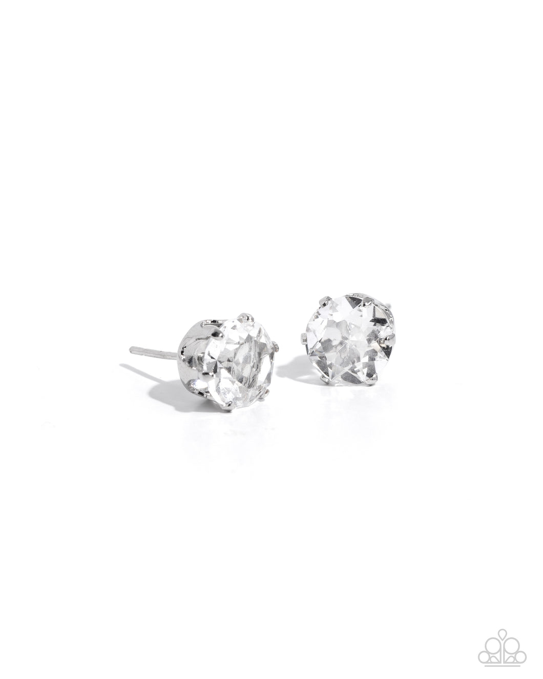 Paparazzi Breathtaking Birthstone - White Earring