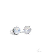 Load image into Gallery viewer, Paparazzi Breathtaking Birthstone - White Earring
