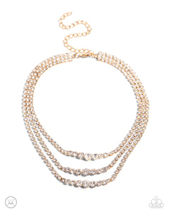 Paparazzi Dynamite Debut - Gold Necklace