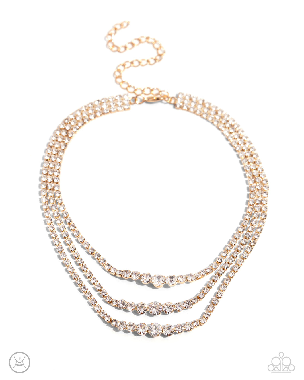 Paparazzi Dynamite Debut - Gold Necklace